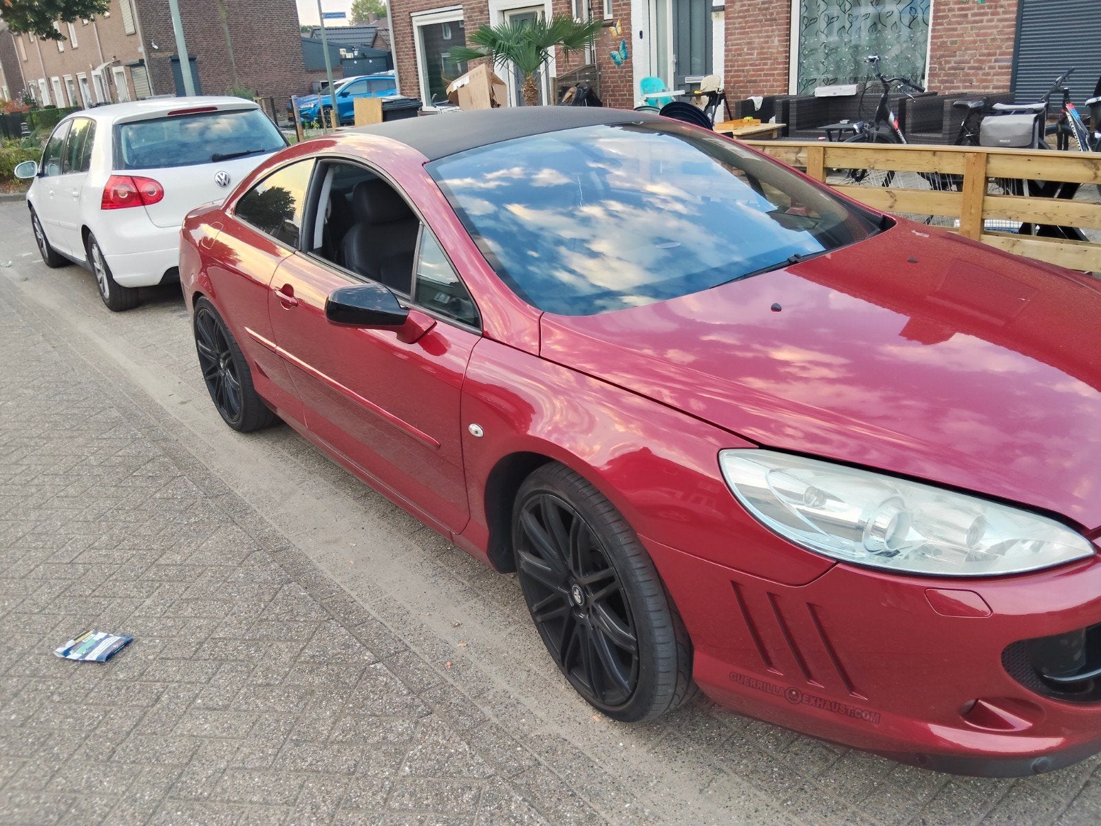 rood, Auto's, Peugeot, Zwart, Leder, Particulier, 211 pk