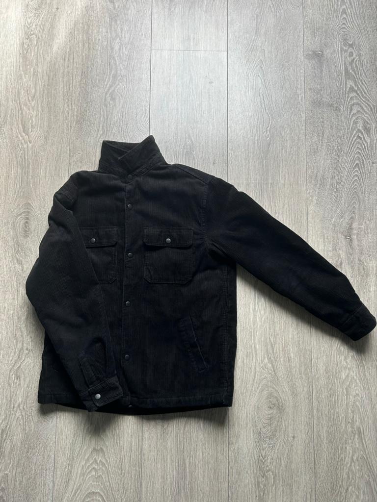 Zwarte corduroy jas H&M maat M, Ophalen of Verzenden, Gedragen, Maat 48/50 (M), Zwart