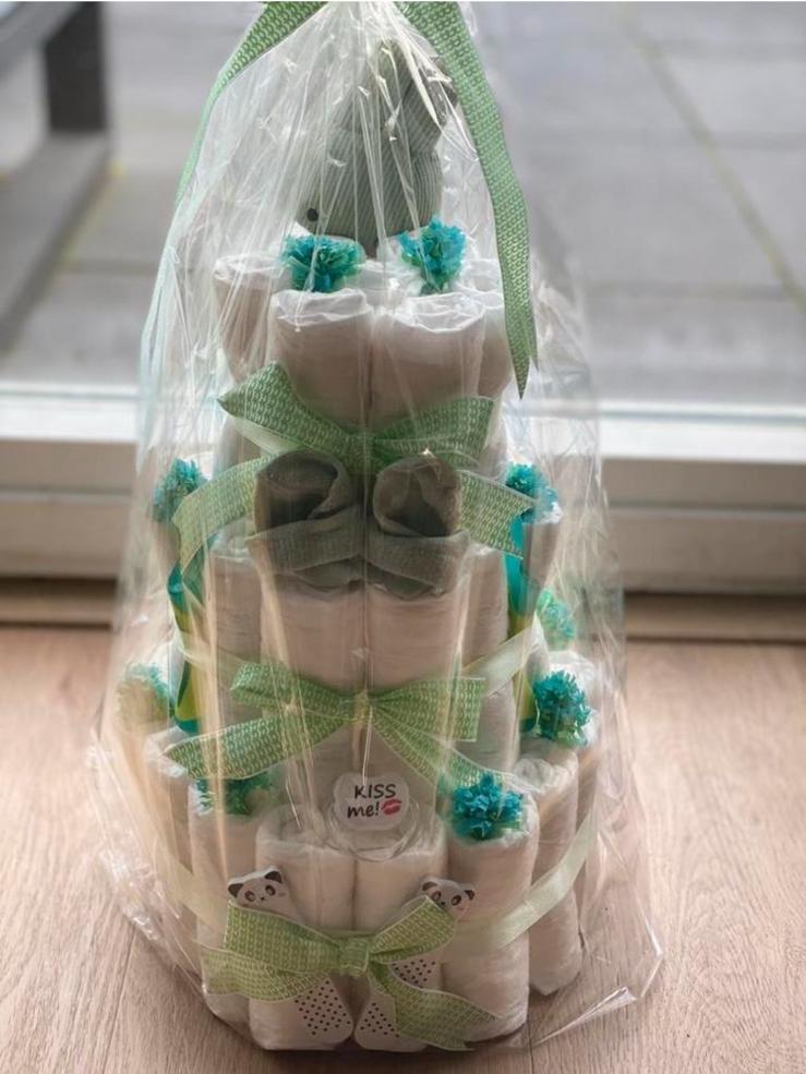 Luiertaart mintgroen, Ophalen of Verzenden, Nieuw