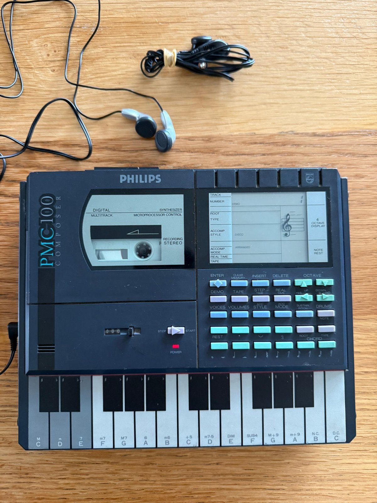 PHILIPS PMC 100 COMPOSER VINTAGE DIGITALE SYNTHESIZER, Overige merken, Gebruikt, Met midi-aansluiting, Overige aantallen