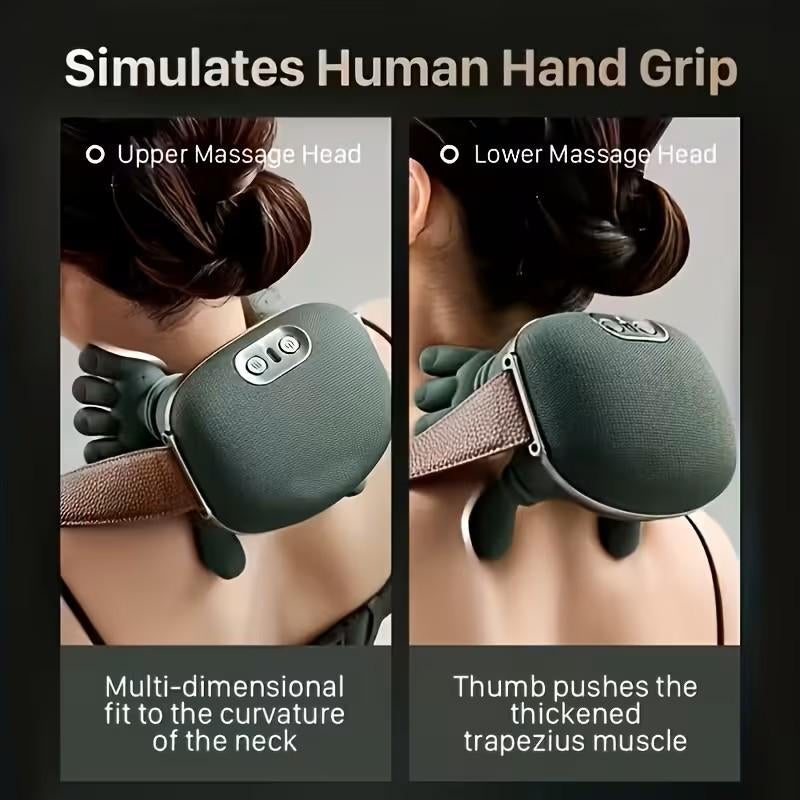 Massageapparaat met handgreepmassage en warmtecompressie., Ophalen of Verzenden, Nieuw, Apparaat