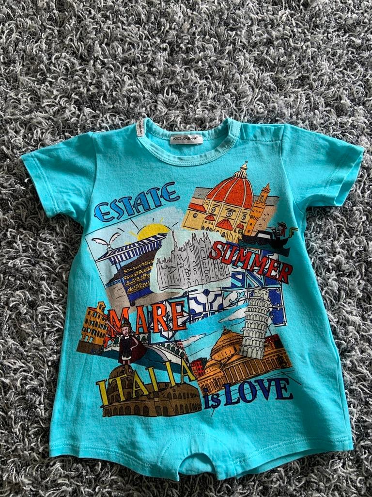 Dolce&gabanna onesie 12 maanden, Kinderen en Baby's, Babykleding | Maat 80, Ophalen of Verzenden, Zo goed als nieuw, Jongetje