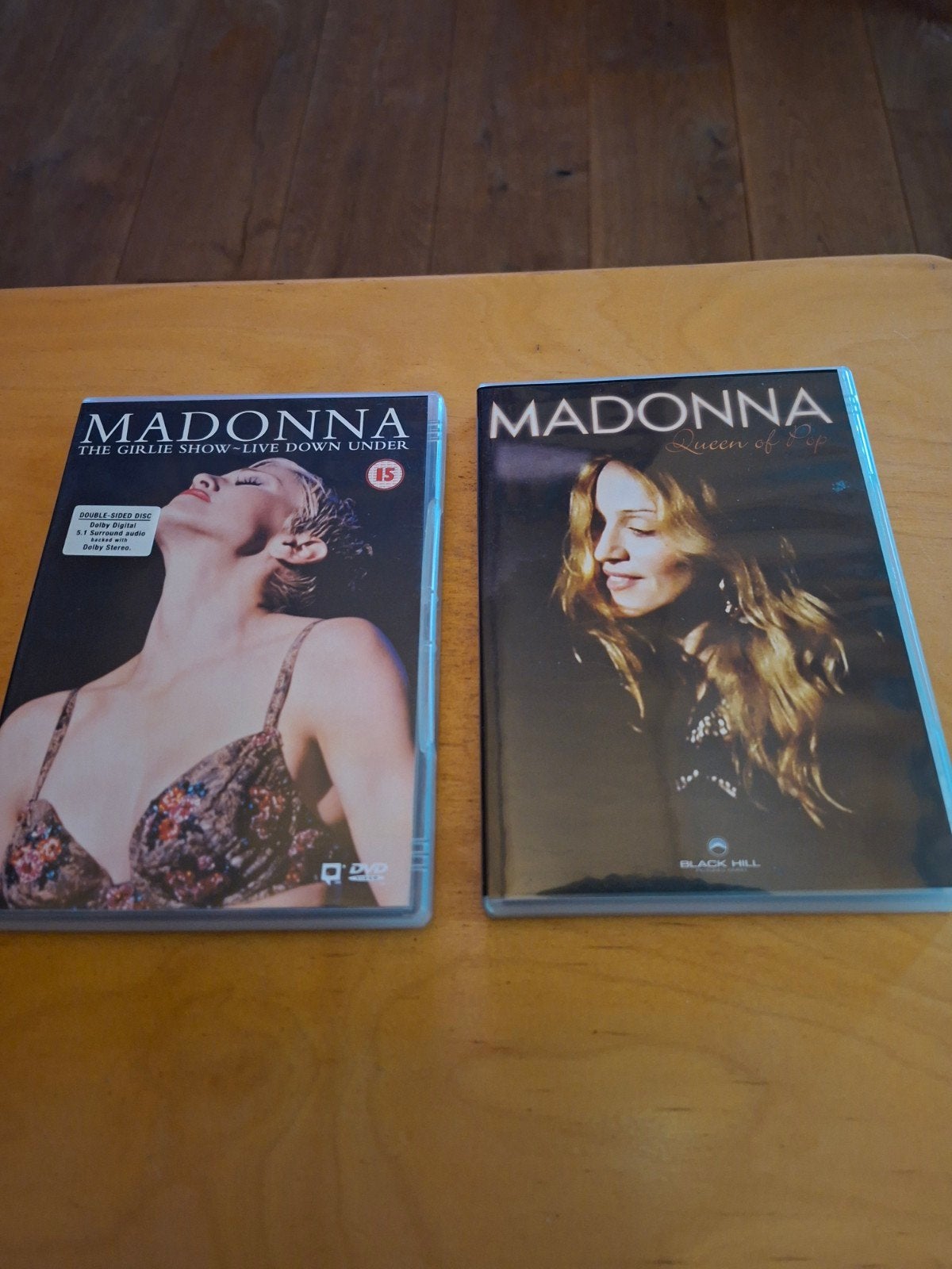 2 Madonna DVD's: The Girlie Show & Queen of Pop, Ophalen of Verzenden, Gebruikt, Muziek en Concerten