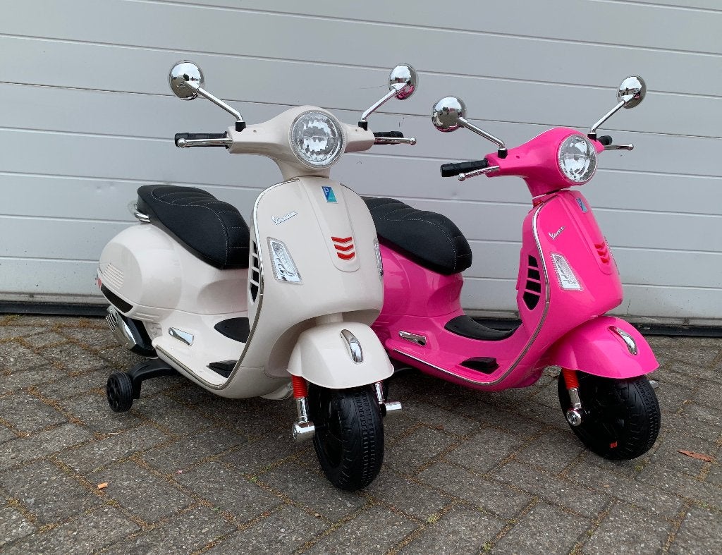 Vespa GTS Super 12v scooter wit Leer - MP3 - AUX - VERLICHT, Nieuw