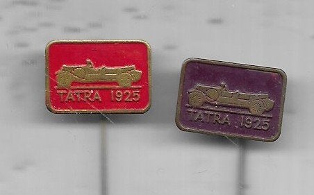 2 X TATRA AUTO SPELDEN UIT 1 SERIE, Ophalen of Verzenden, Gebruikt, Transport, Speldje of Pin