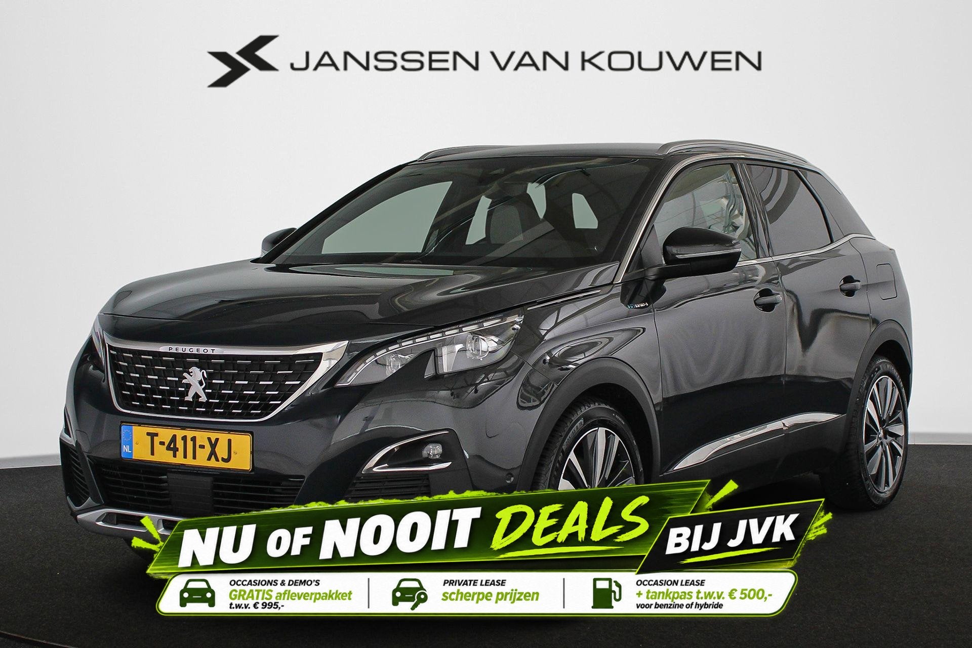 Peugeot 3008 1.6 HYbrid4 300 GT Stoelverwarming LED Keyless, Auto's, Automaat, Automatische klimaatregeling, Euro 6, 4 cilinders