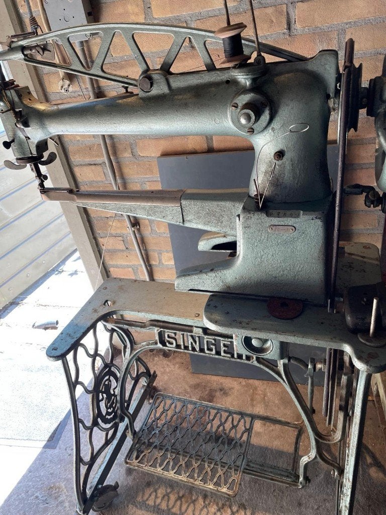 Schoenmaker stikmachine, Ophalen, Gebruikt, Singer, Naaimachine