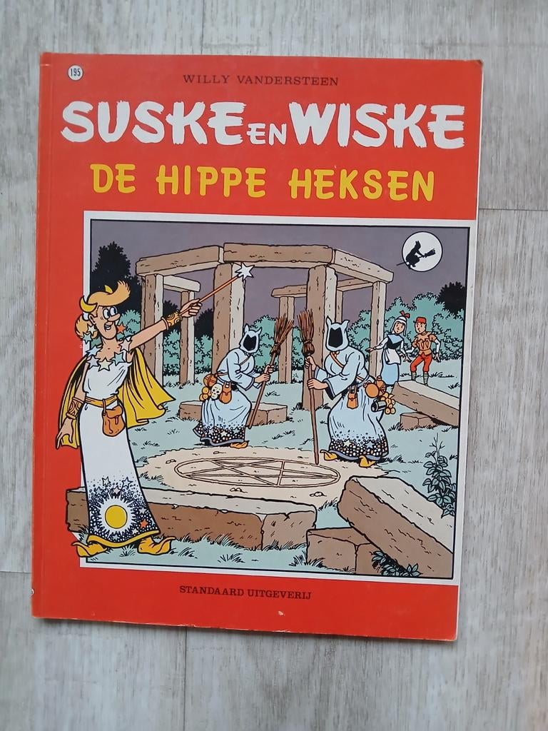 EERSTE DRUK Suske en Wiske (NR 195) - De Hippe Heksen, Boeken, Gelezen, Willy Vandersteen, Eén stripboek, Ophalen of Verzenden