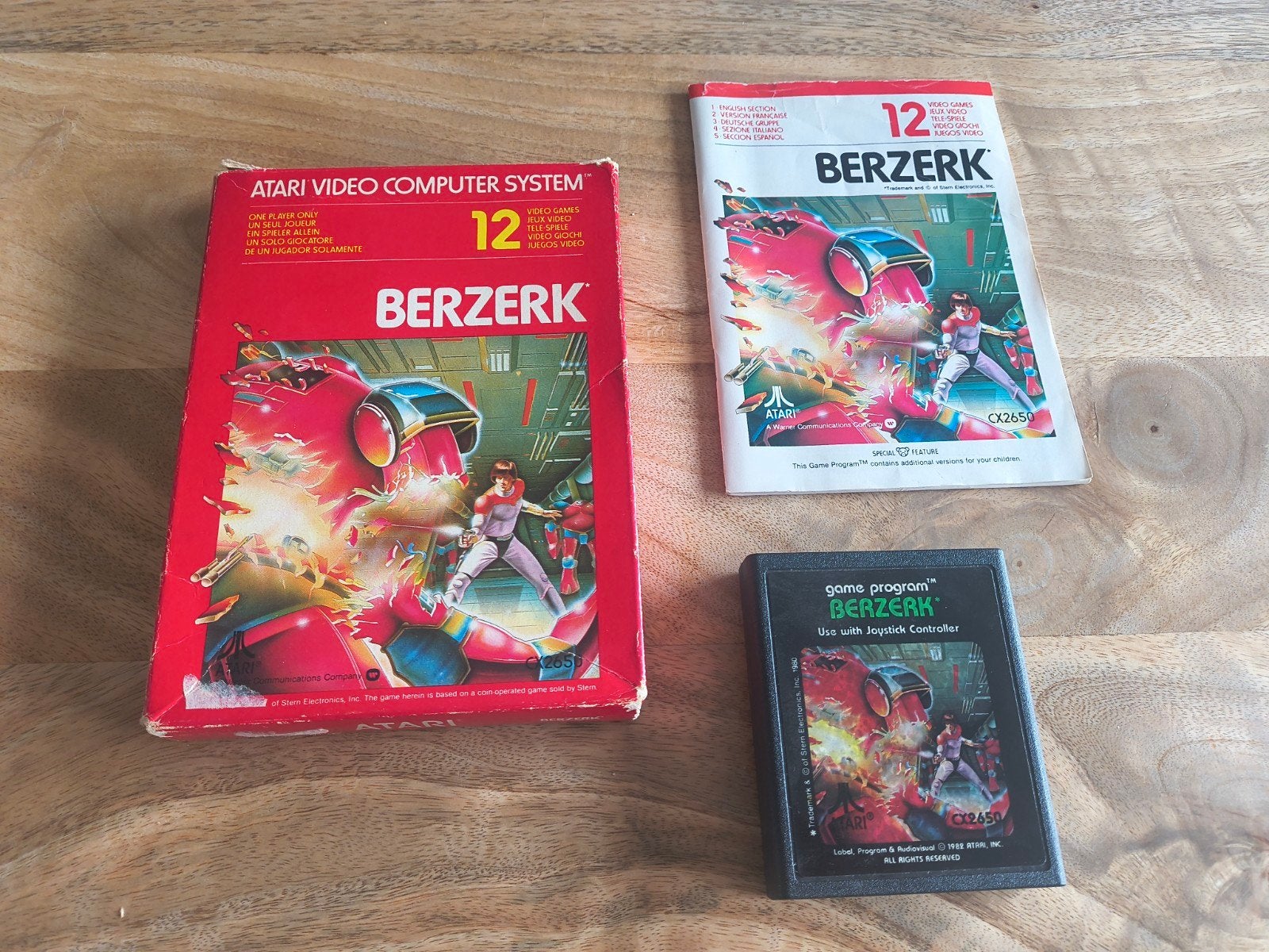 Berzerk voor de Atari 2600, Spelcomputers en Games, Games | Atari, Avontuur en Actie, Gebruikt, 1 speler, Ophalen of Verzenden