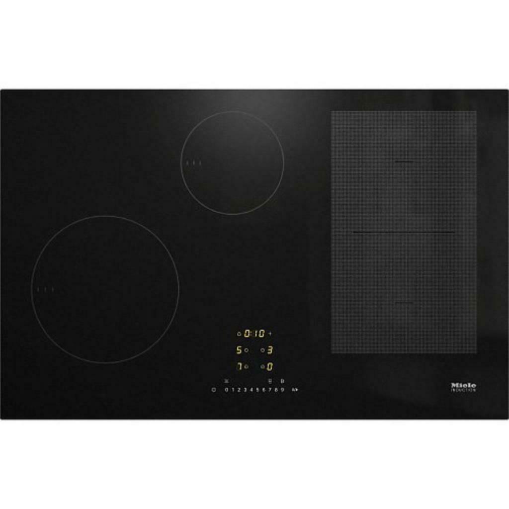 Miele inductie kookplaat KM7474FL voor 1195,- Op=Op, Witgoed en Apparatuur, Kookplaten, Nieuw, Inbouw, Inductie, 4 kookzones, Ophalen