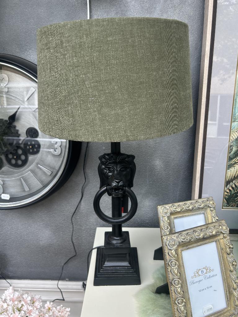 Lampenvoet met leeuwenkop, Huis en Inrichting, Lampen | Tafellampen, Nieuw, Minder dan 50 cm, Ophalen of Verzenden