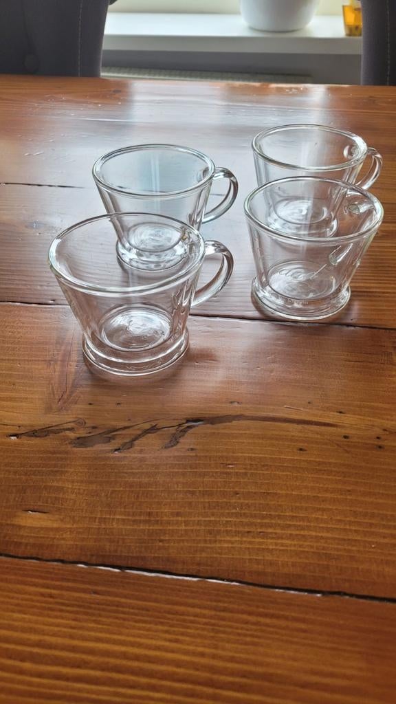 Dubbel wandig thee of koffie kopjes Riviera Maison, Glas of Glazen, Gebruikt, Ophalen of Verzenden, Glas