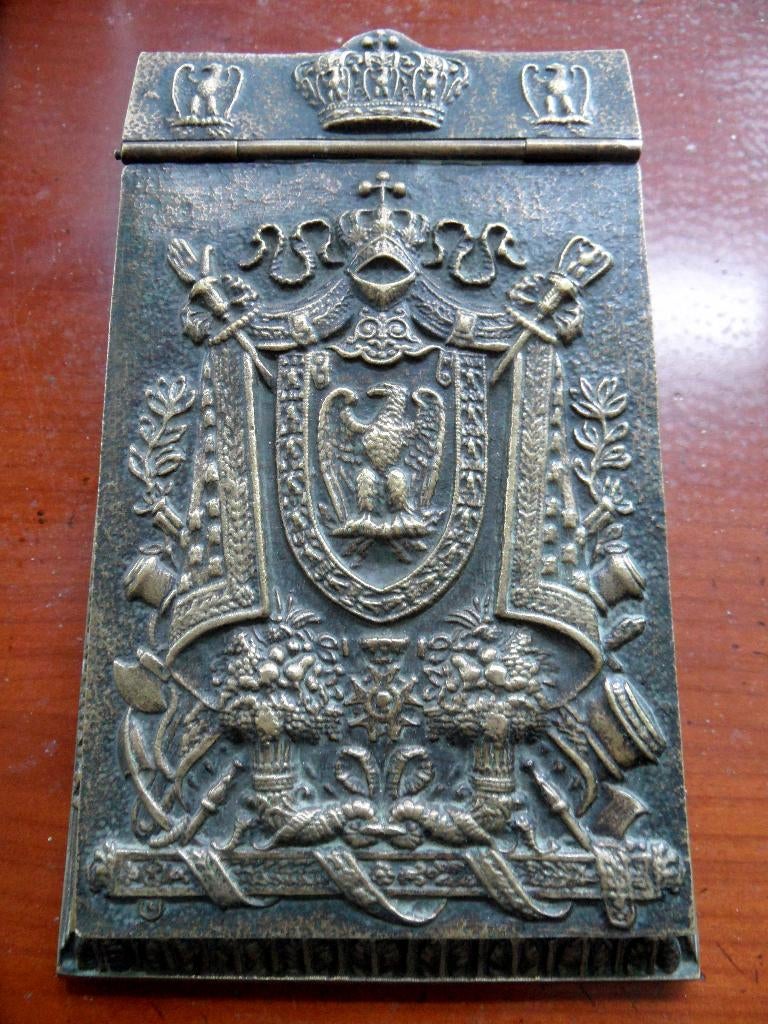 Max le Verrier, bronzen bureau blocnote houder, zeldzaam, Antiek en Kunst, Ophalen of Verzenden