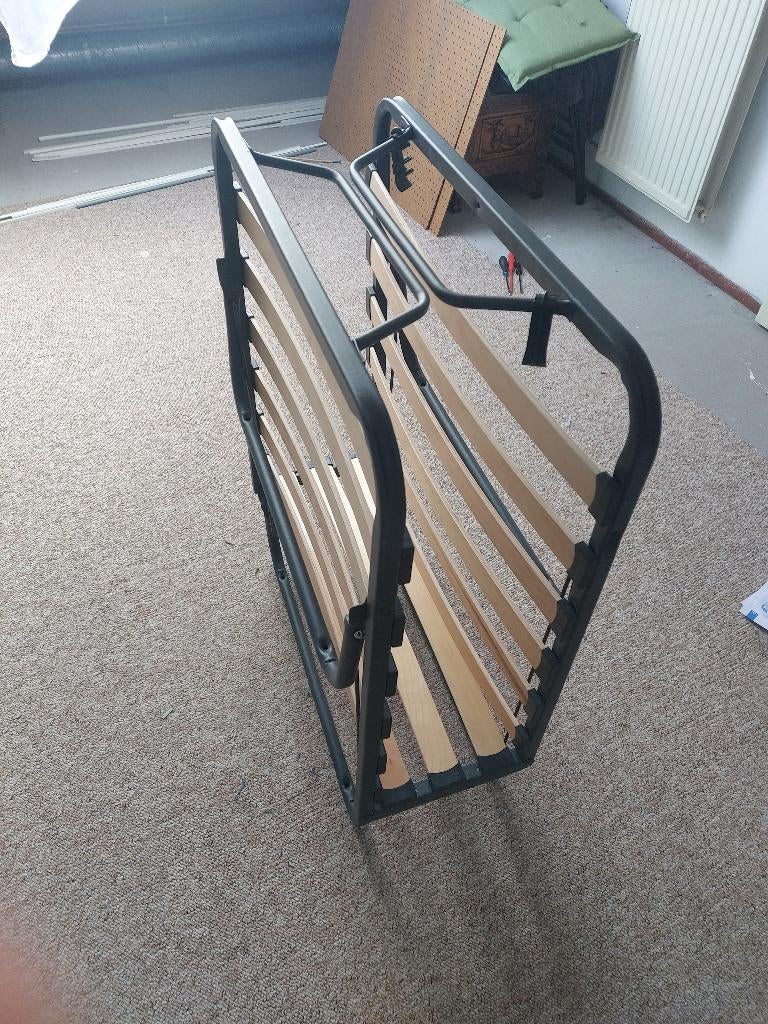 opklapbed, Ophalen, 190 cm of minder, Zo goed als nieuw, 80 cm