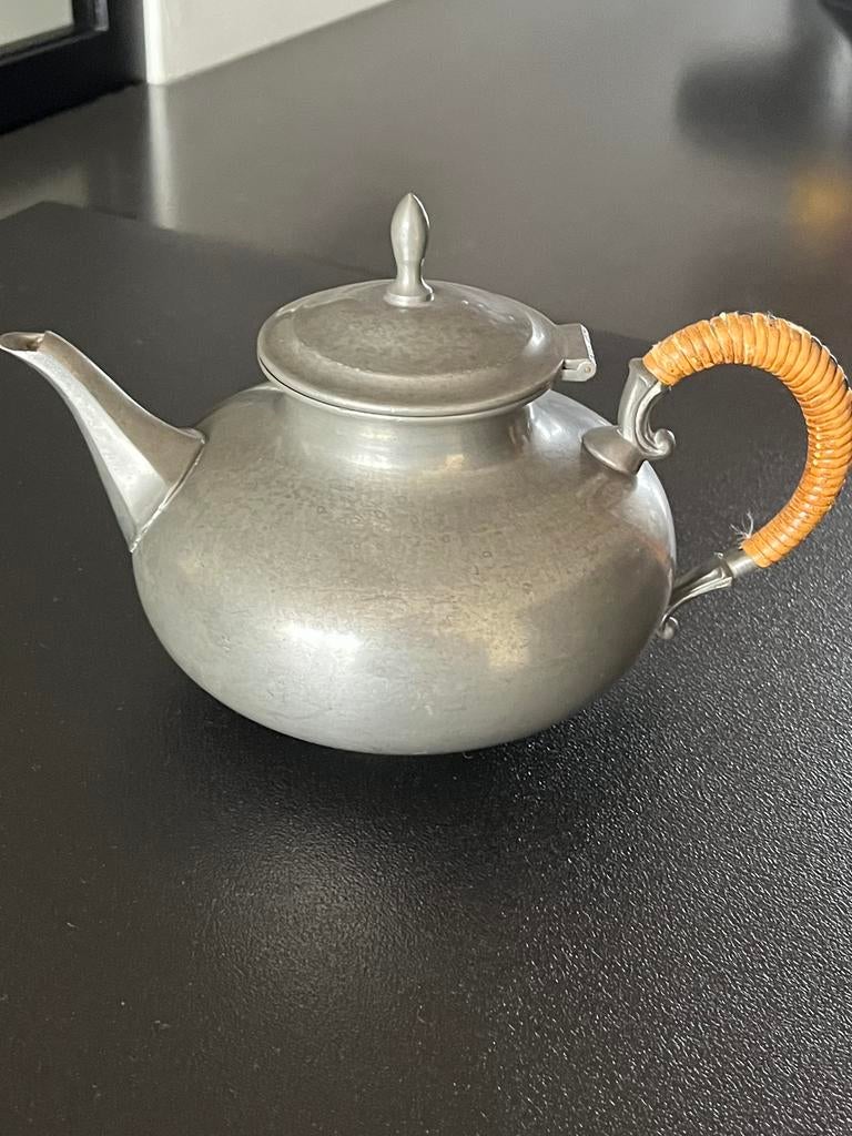 Theepot Tin pewter, Antiek en Kunst, Antiek | Tin, Ophalen of Verzenden