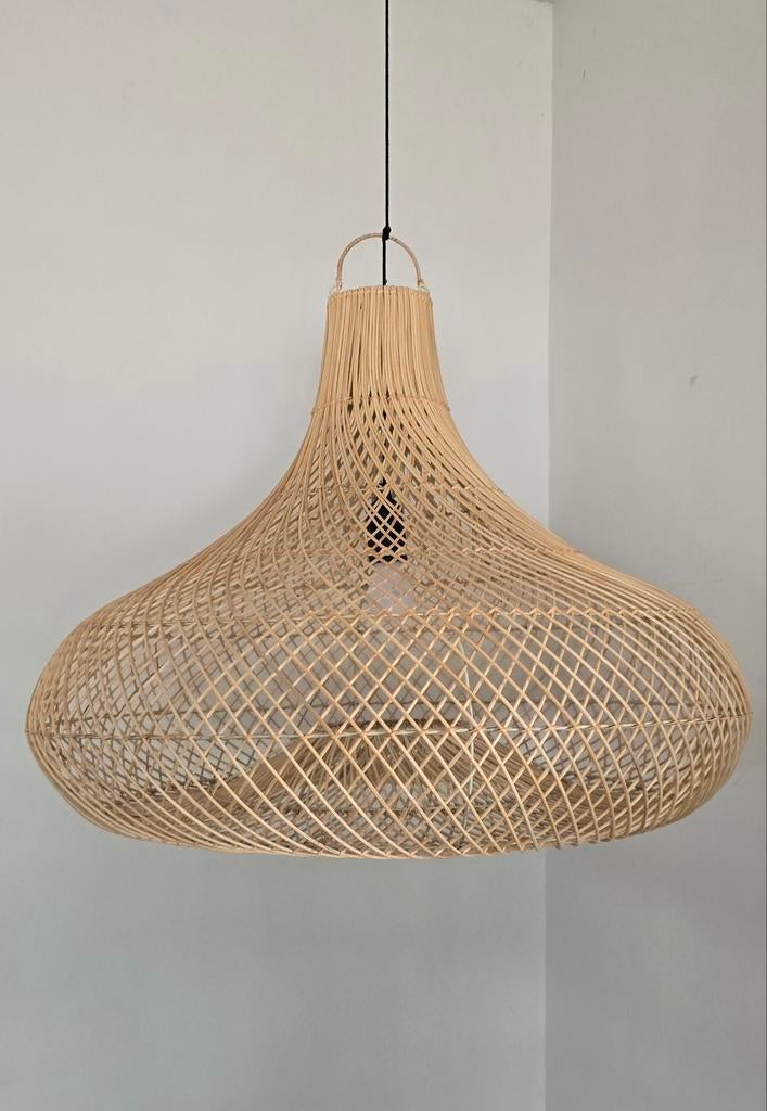 Rotan hanglamp Masuk van Mooi Bali, 50 tot 75 cm, Bohemian, Ophalen of Verzenden, Zo goed als nieuw