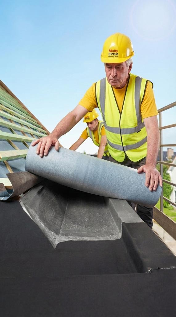 DAK OF GOOT LEK ? Zelfklevende EPDM 1,3mm v.a.€ 8,50m, Ophalen, Overige materialen, Zwart, Nieuw