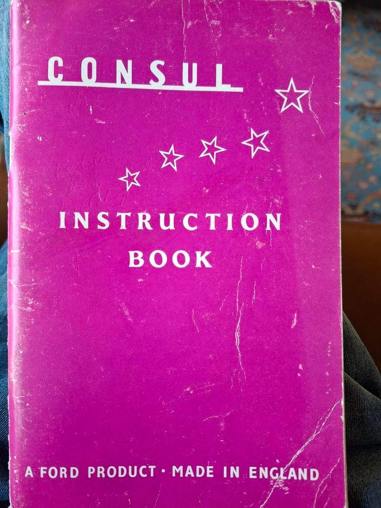 CONSUL, Instruction book., Ophalen of Verzenden