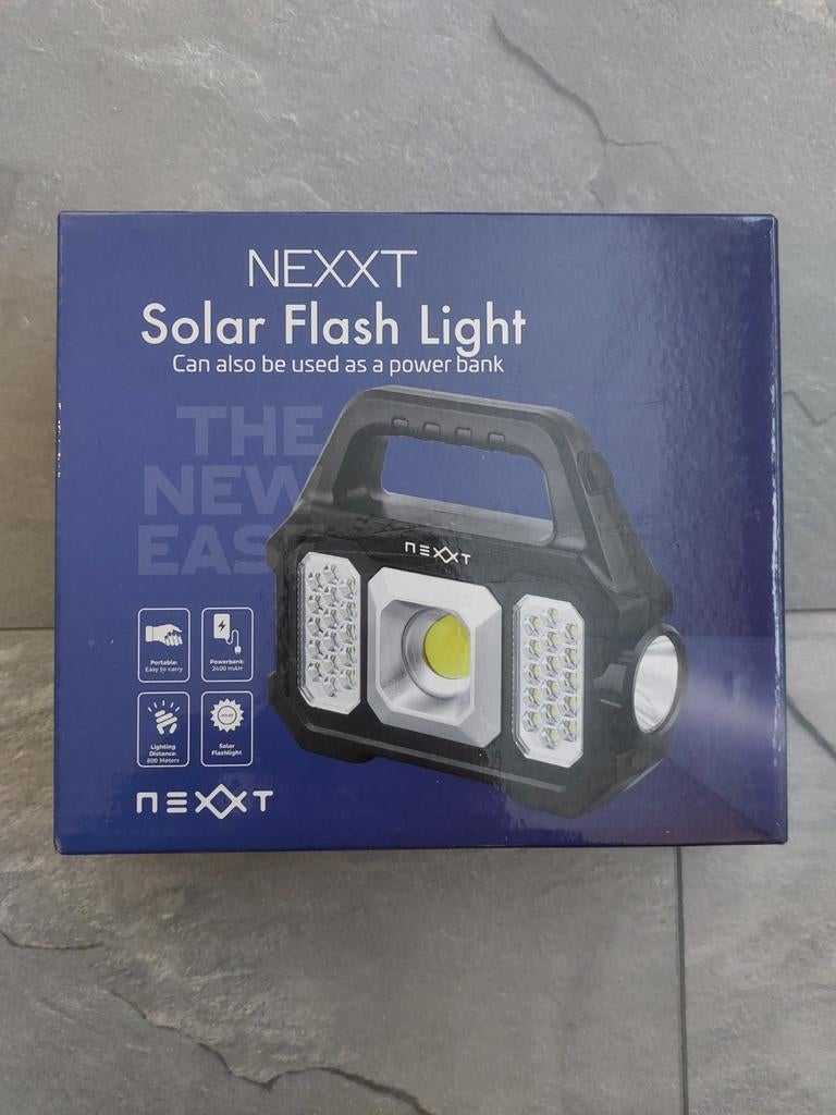Nexxt solar flash light, Caravans en Kamperen, Ophalen of Verzenden, Nieuw, Batterij