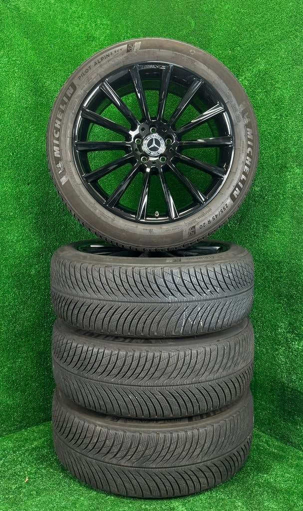Originele 20 inch Mercedes AMG velgen winterbanden GLC W253, Gebruikt, 255 mm, Banden en Velgen, Germany