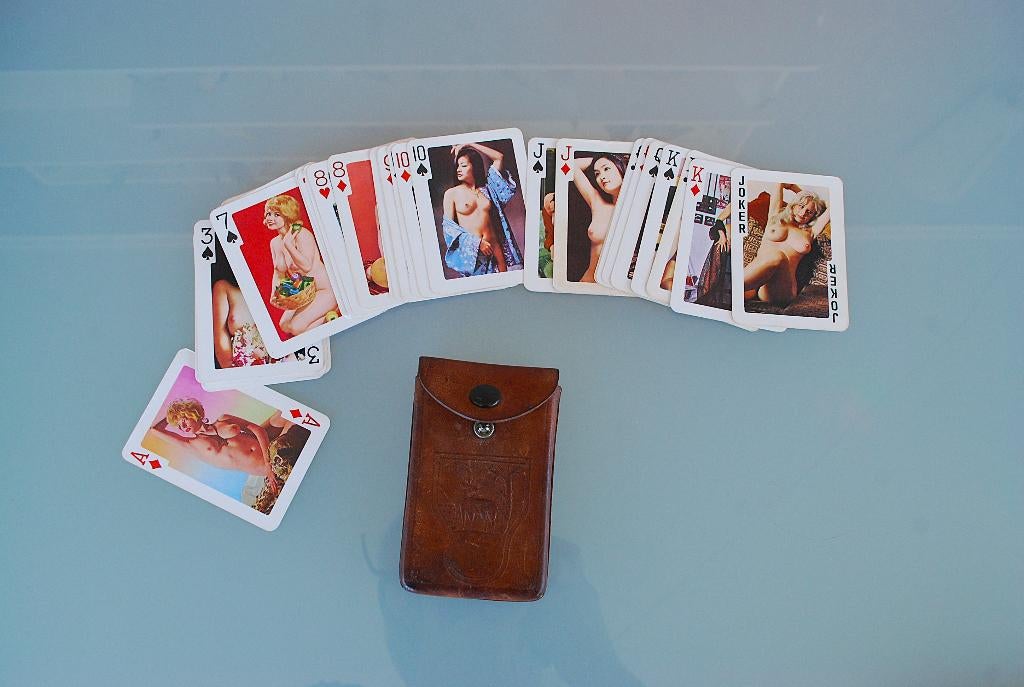 Pin up Kaarten spel Curiosa Vintage, Antiek en Kunst, Ophalen of Verzenden