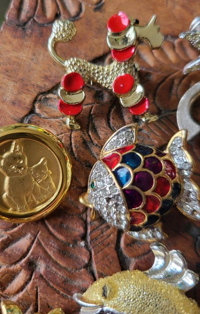 Vintage/Spelden/Broche/Emaille, Ophalen of Verzenden