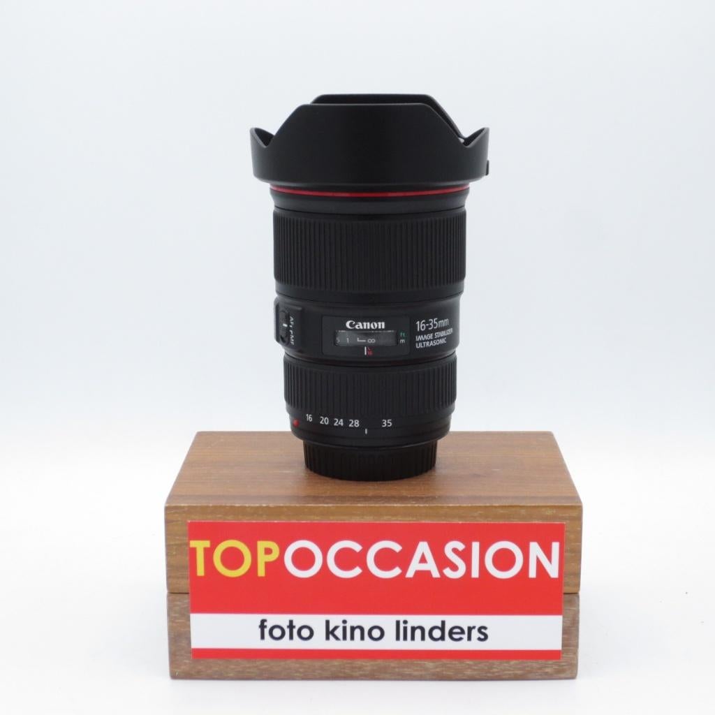 OCCASION: Canon EF 16-35mm F4 L IS USM, Ophalen of Verzenden, Gebruikt, Groothoeklens, Zoom