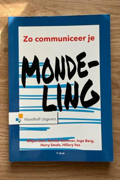 Zo communiceer je mondeling - Smit et al. (2018), Ophalen of Verzenden, Gelezen, HBO