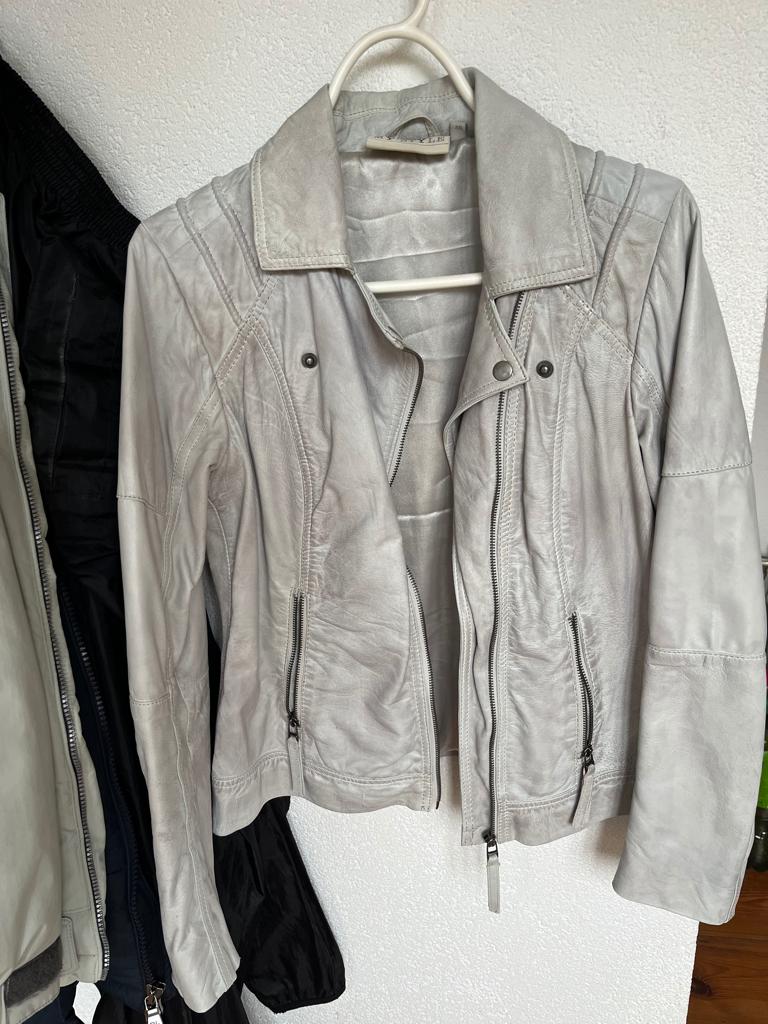 My Style jasje jack grijs lederlook 40, Kleding | Dames, Maat 38/40 (M), Ophalen of Verzenden, Zo goed als nieuw, Grijs