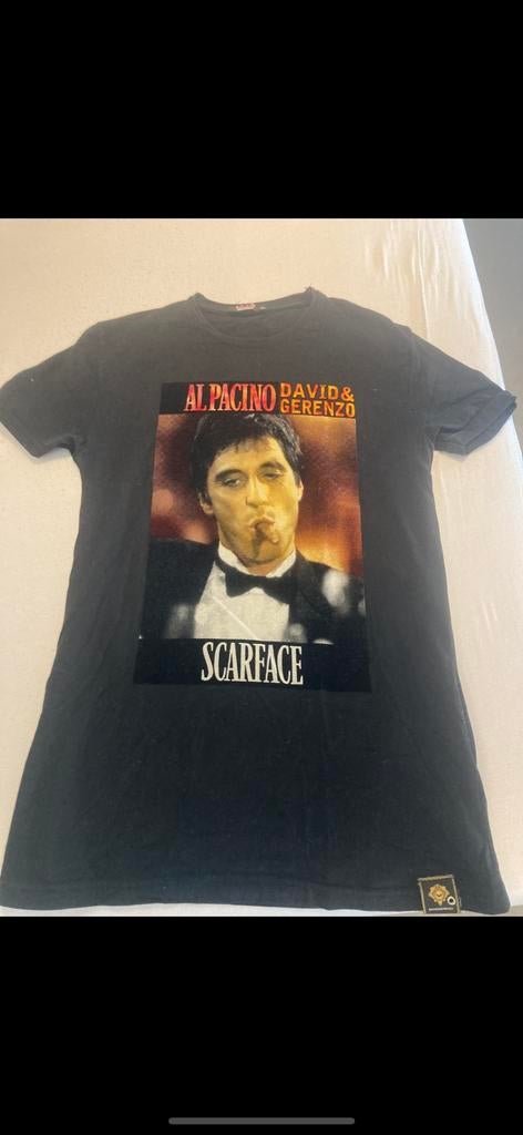 Scarface T-shirt - Al Pacino, Kleding | Heren, Ophalen of Verzenden, Zo goed als nieuw, Maat 52/54 (L), Zwart