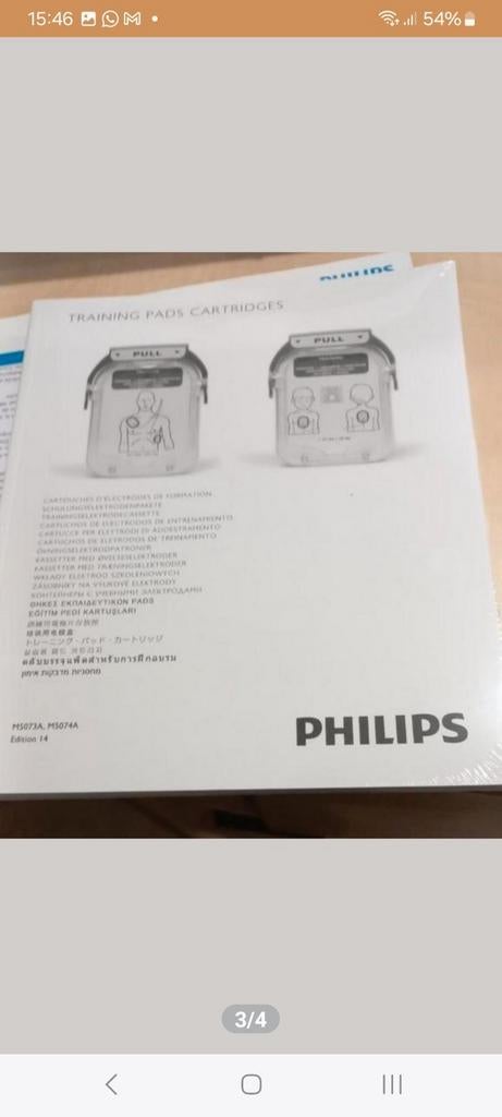 Philips heartstart m5090a training pads, Diversen, Verpleegmiddelen, Ophalen of Verzenden, Nieuw