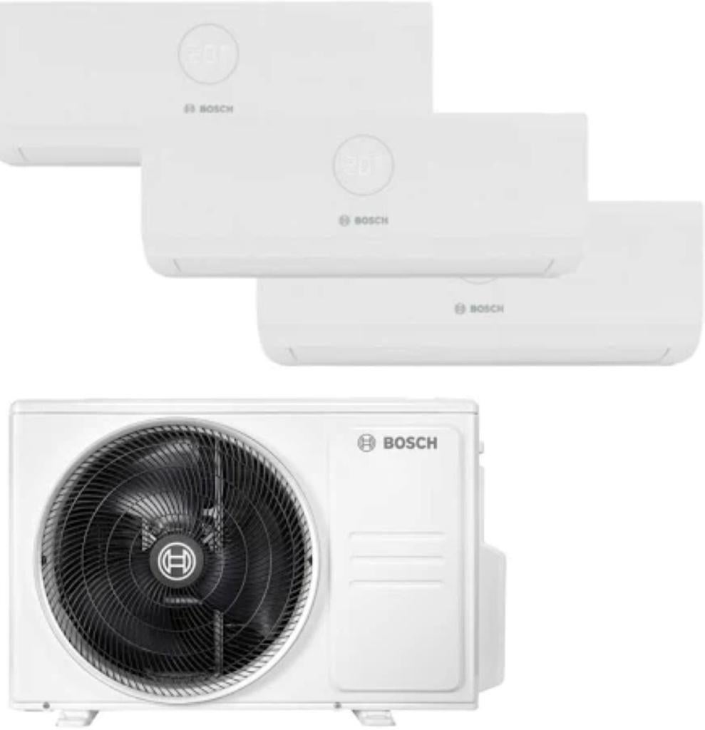 Bosch Climate Tripple-Split 7.9kW Outdoor + 2x2.5kW+ 1X3.5kW, Witgoed en Apparatuur, Airco's, Nieuw, Wandairco, Minder dan 60 m³
