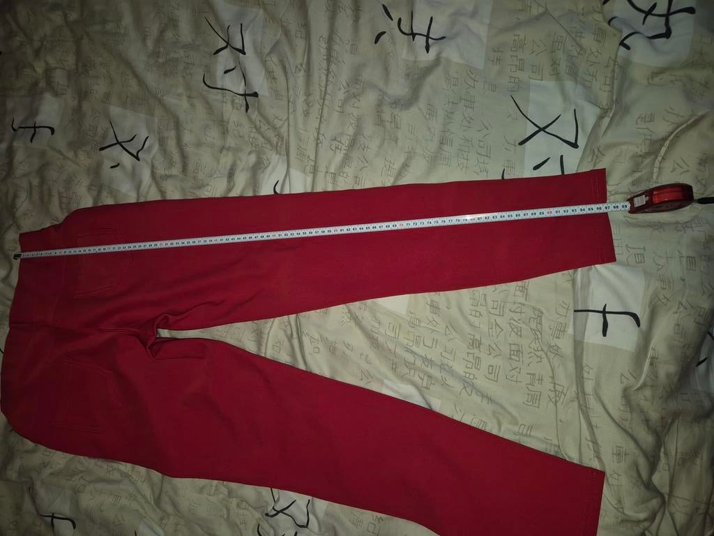 Rode broek, Maat 38/40 (M), Ophalen of Verzenden, Lang, Rood
