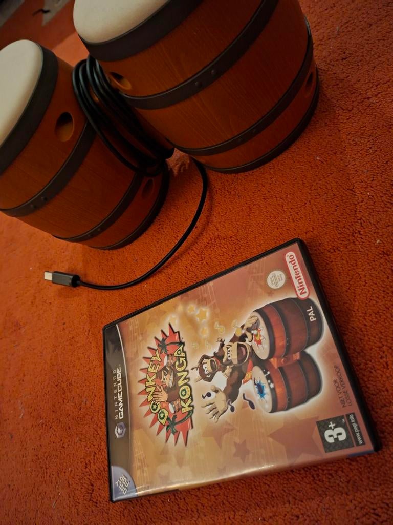 Donkey Konga Gamecube met drums!, Spelcomputers en Games, Ophalen, Muziek, Gebruikt, 1 speler