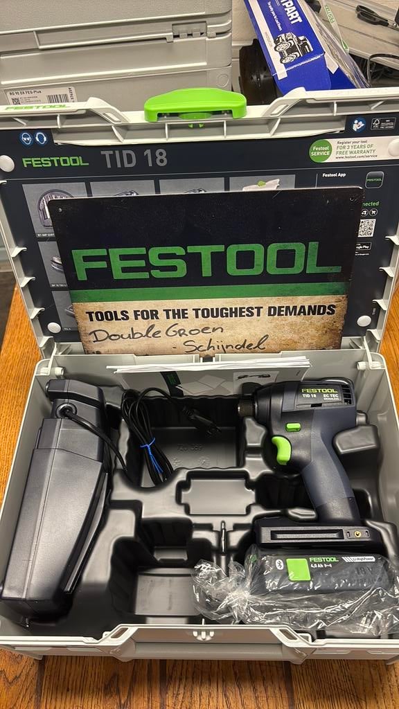 Festool Nieuwe TID 18, 4.0 en lader, Ophalen of Verzenden, Nieuw