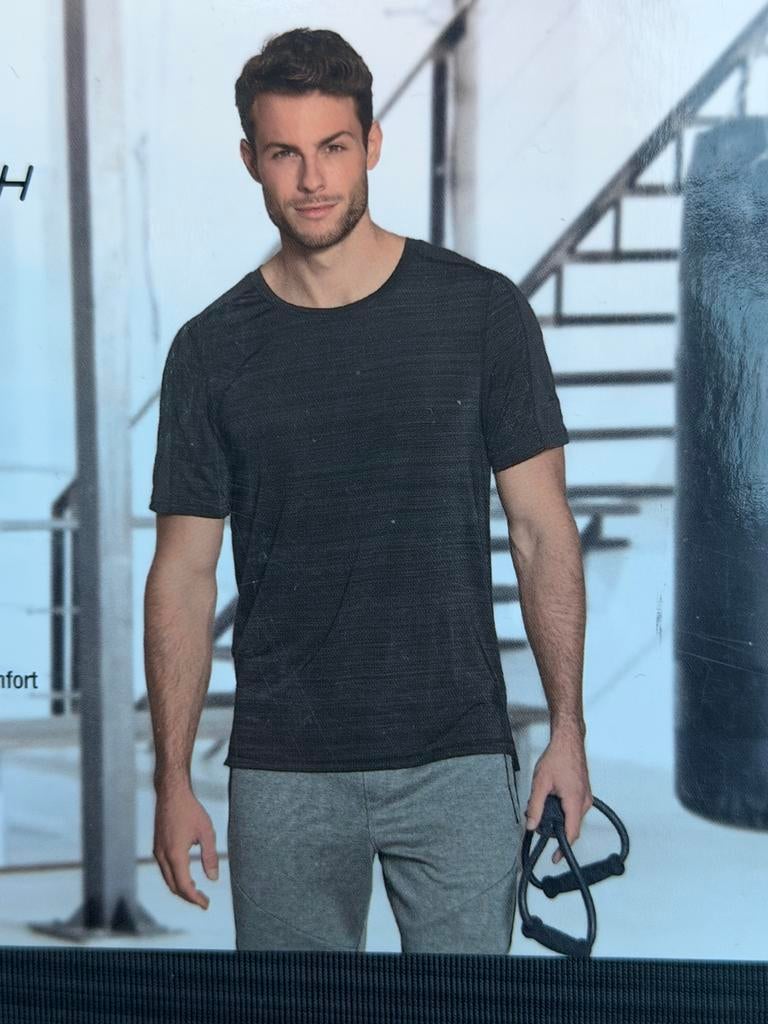 Active Touch Heren Trainingsshirt - Maat L - Zwart, Kleding | Heren, Maat 52/54 (L), Fitness, Zwart, Nieuw