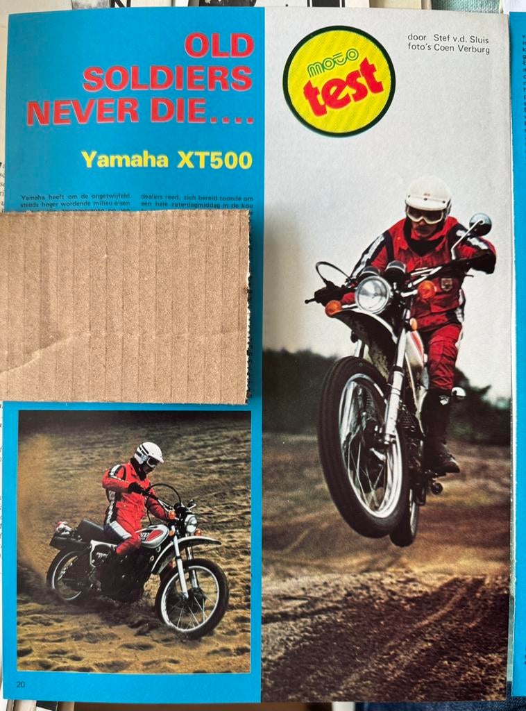 Test Yamaha XT500, Ophalen of Verzenden, Zo goed als nieuw, Motoren
