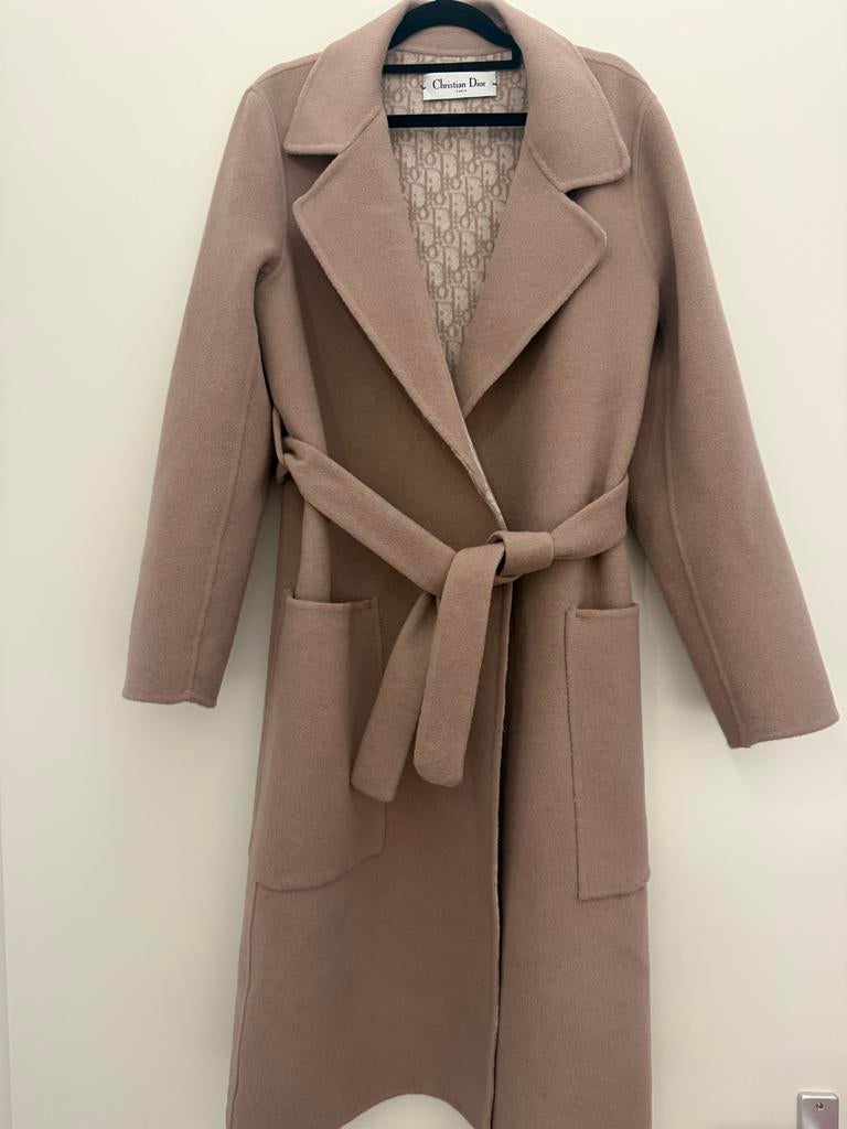 Dior Mantel & Gucci Sjaal - Nieuw!, Maat 38/40 (M), Beige, Nieuw, Ophalen of Verzenden