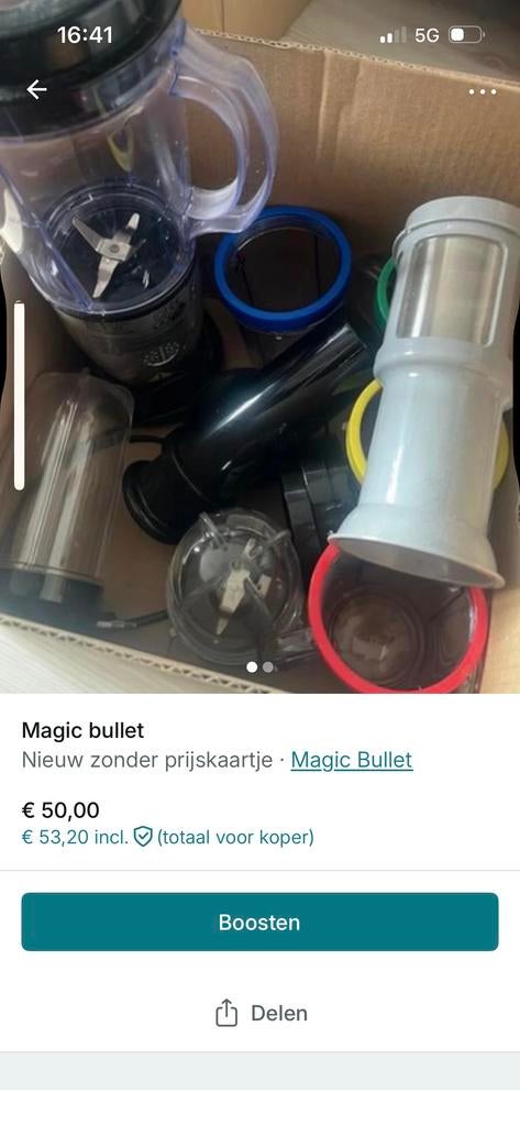 Magic Bullet Blender - Complete Set, Witgoed en Apparatuur, Blenders, Verzenden, Nieuw, Blender
