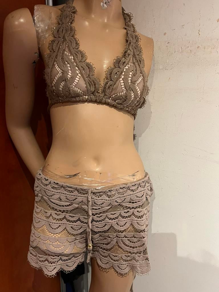 PILYQ bikini top m broekjes s origineel zgan, Kleding | Dames, Badmode en Zwemkleding, Bruin, T, Ophalen of Verzenden, Zo goed als nieuw