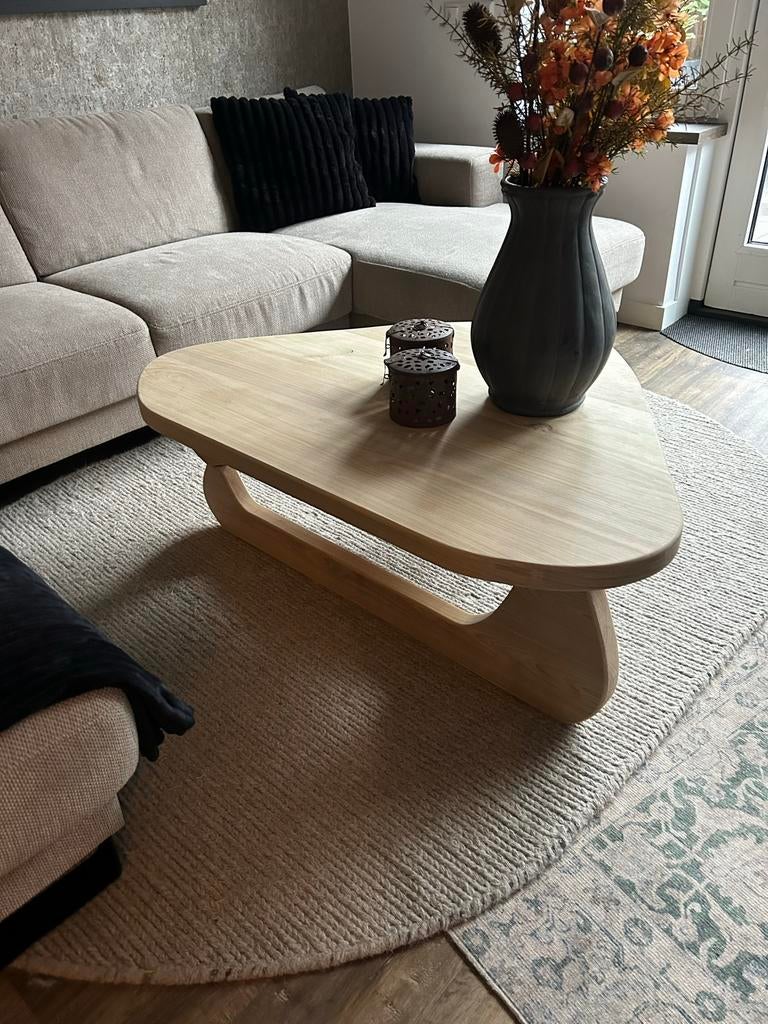 Eiken Salontafel Doritovorm - Beste Prijs Garantie, Huis en Inrichting, Tafels | Salontafels, Ophalen, Nieuw, 50 tot 100 cm, Minder dan 50 cm