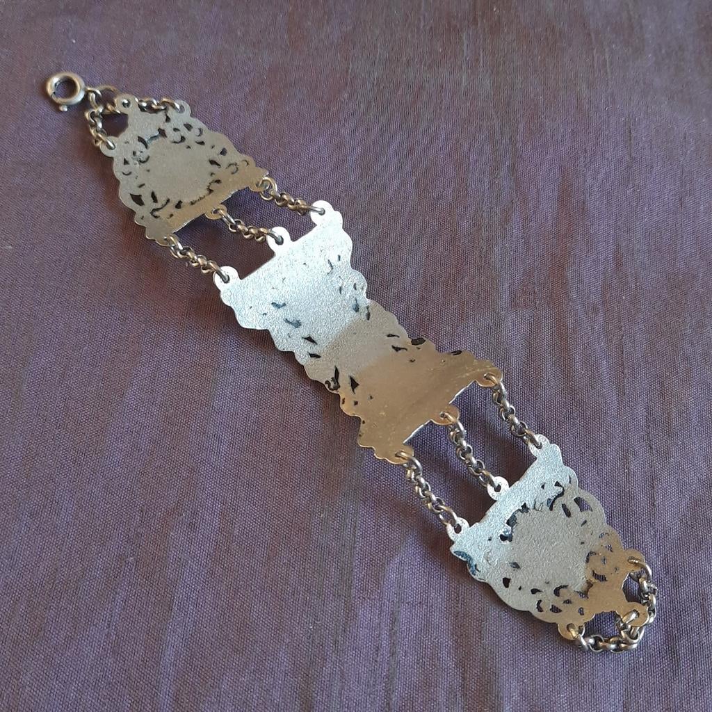 Bijbelslot Armband Replica Onedel, Verzenden, Zo goed als nieuw, Zilver, Zilver