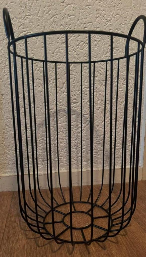Metalen mand met handvatten - Stijlvol en praktisch, Overige materialen, Mand, Rond, Ophalen of Verzenden
