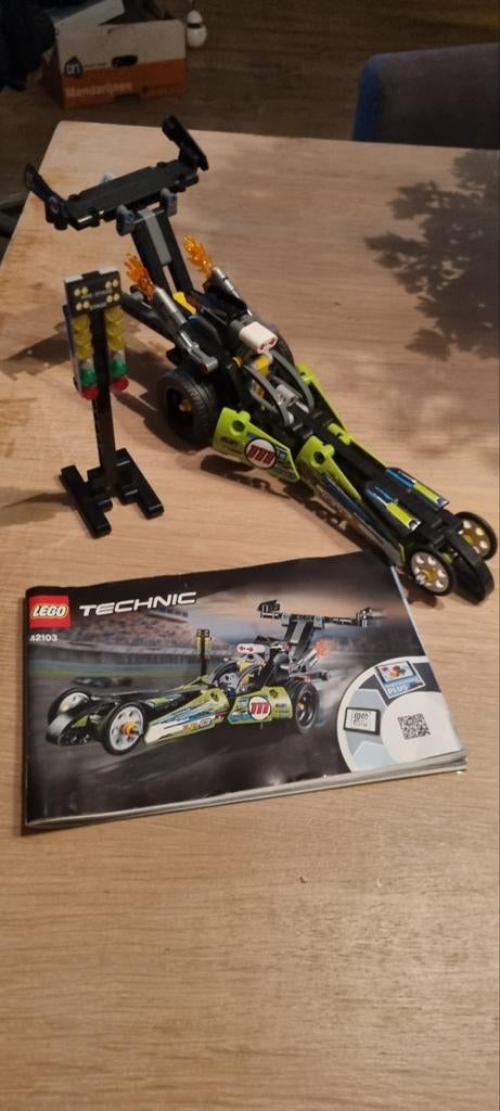 Lego Technic 42103 Raceauto, Ophalen of Verzenden, Zo goed als nieuw, Complete set, Lego