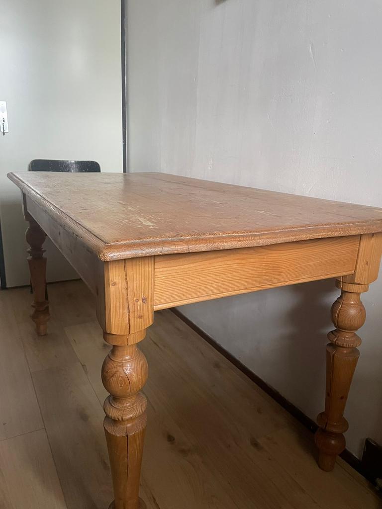 Massief grenen houten tafel, Antiek en Kunst, Ophalen