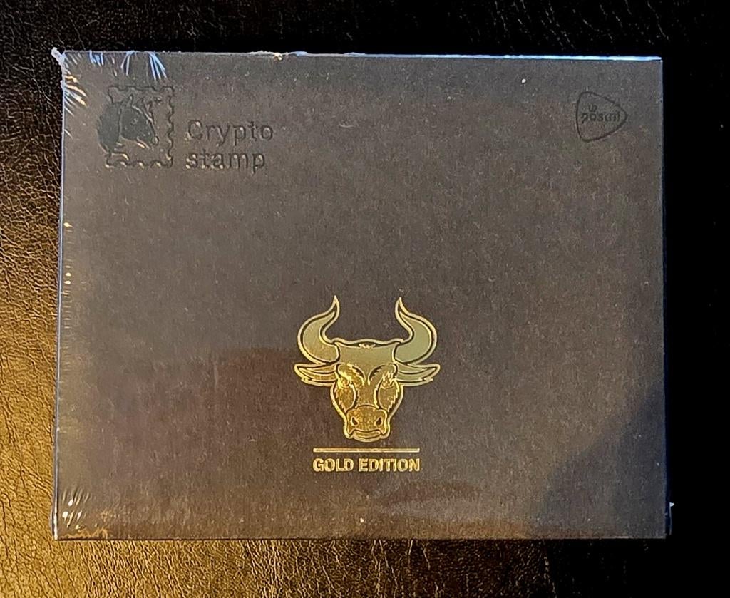NL Crypto stamp Bull Gold/NL Crypto postzegel Stier Goud, Postzegels en Munten, Postzegels | Nederland, Ophalen of Verzenden, Na 1940