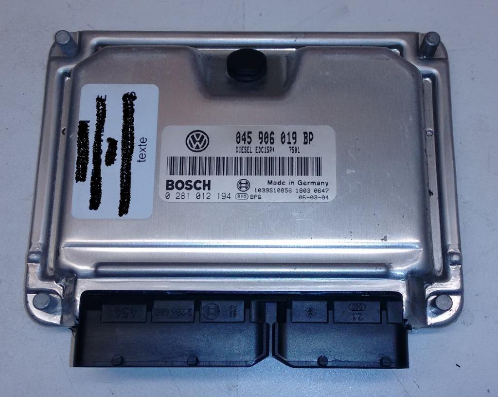 ECU BOSCH 0281012194 VW SKODA AUDI, Ophalen of Verzenden, Gebruikt, Audi