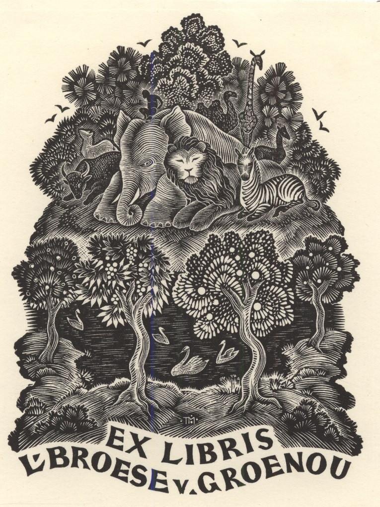 0351 Ex Libris Nederland : Thijs Mauve, 1940, Verzenden