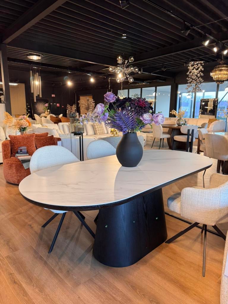 Keramisch blad eettafel +salontafel €795 op voorraad, Ophalen, Rechthoekig, 50 tot 100 cm