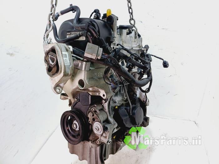 Motor van een Volkswagen UP